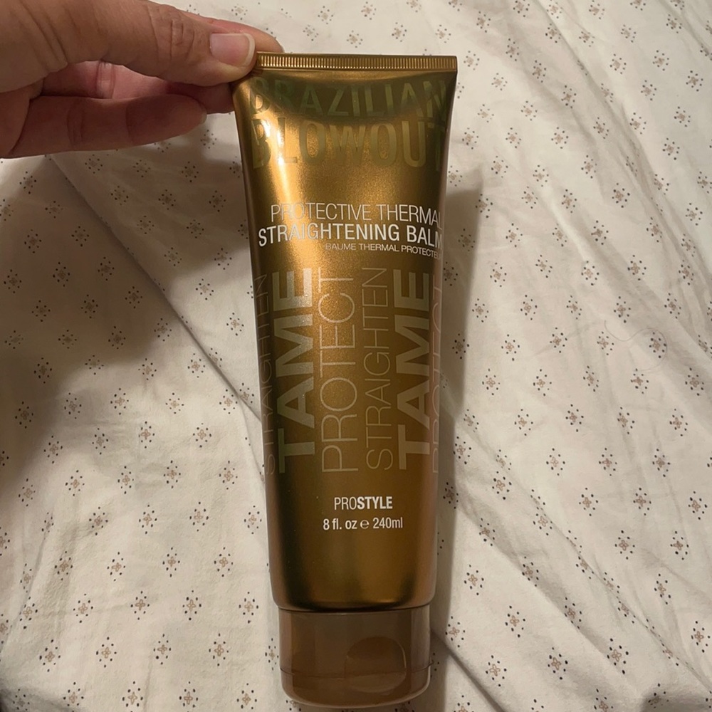 Brazilian blowout straightening balm